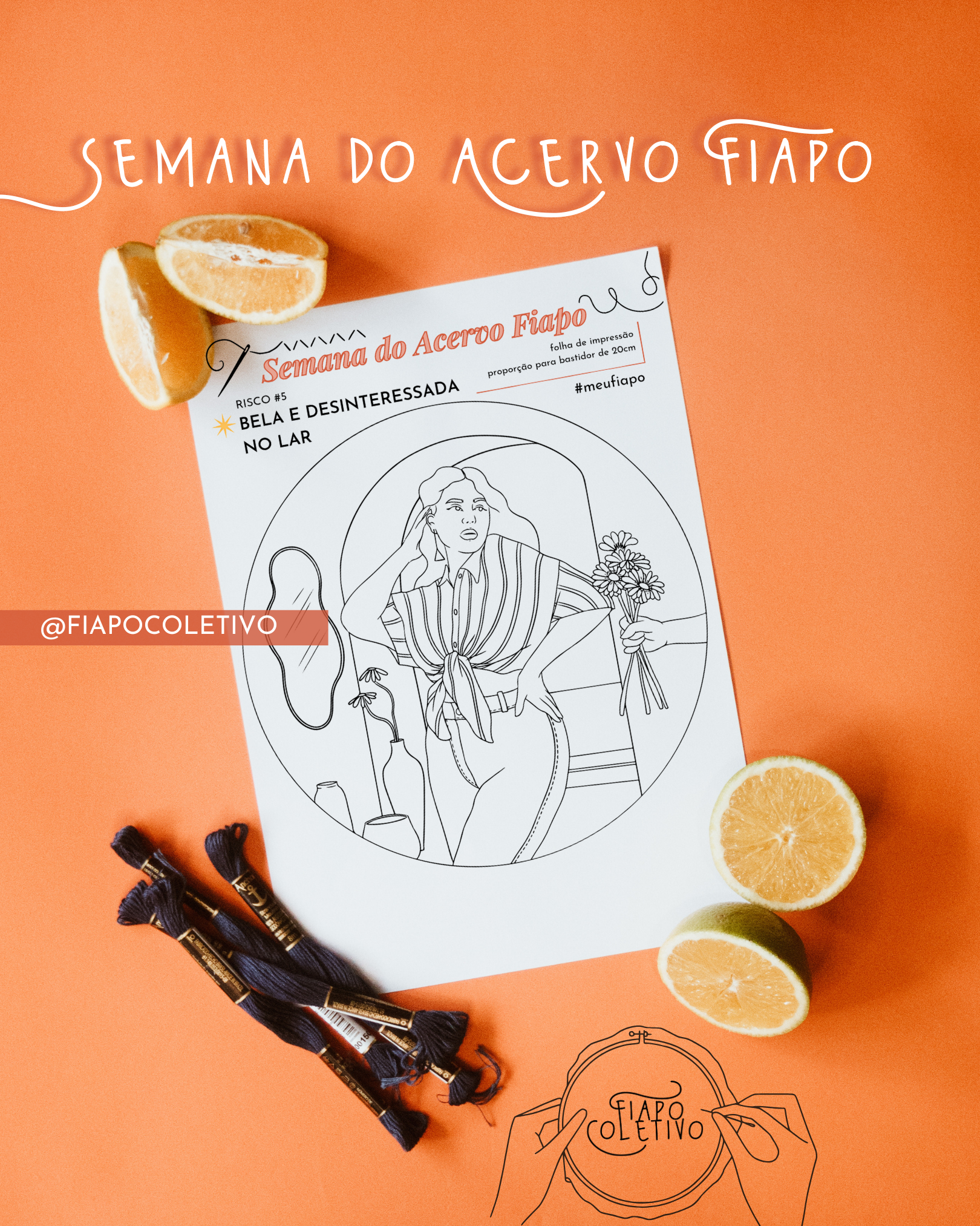 Bela e Desinteressada - Risco Avulso - Acervo Fiapo