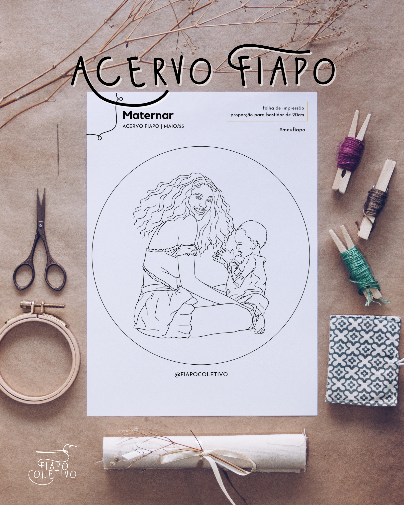 Maternar - Risco Avulso - Acervo Fiapo