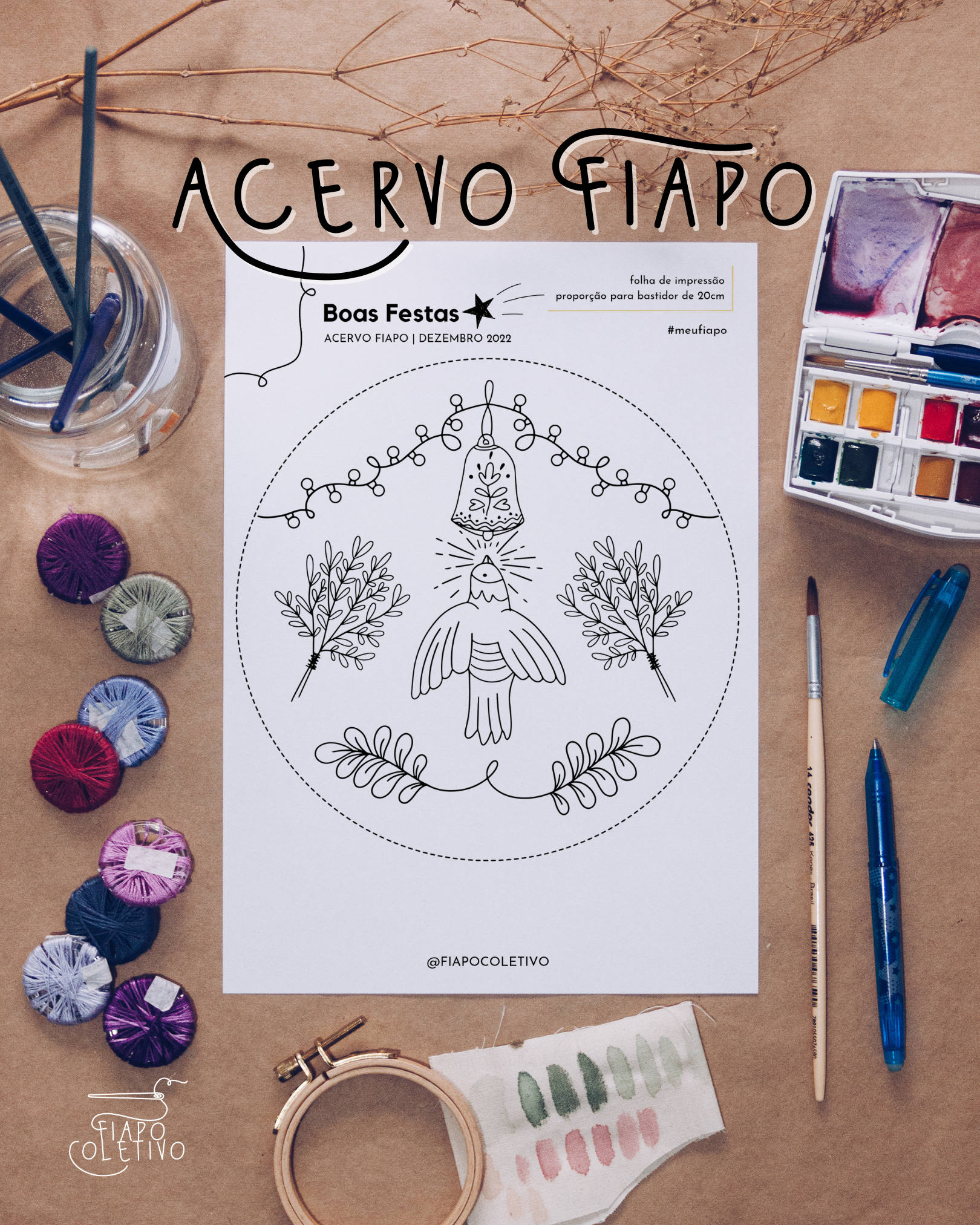 Boas Festas - Risco Avulso - Acervo Fiapo