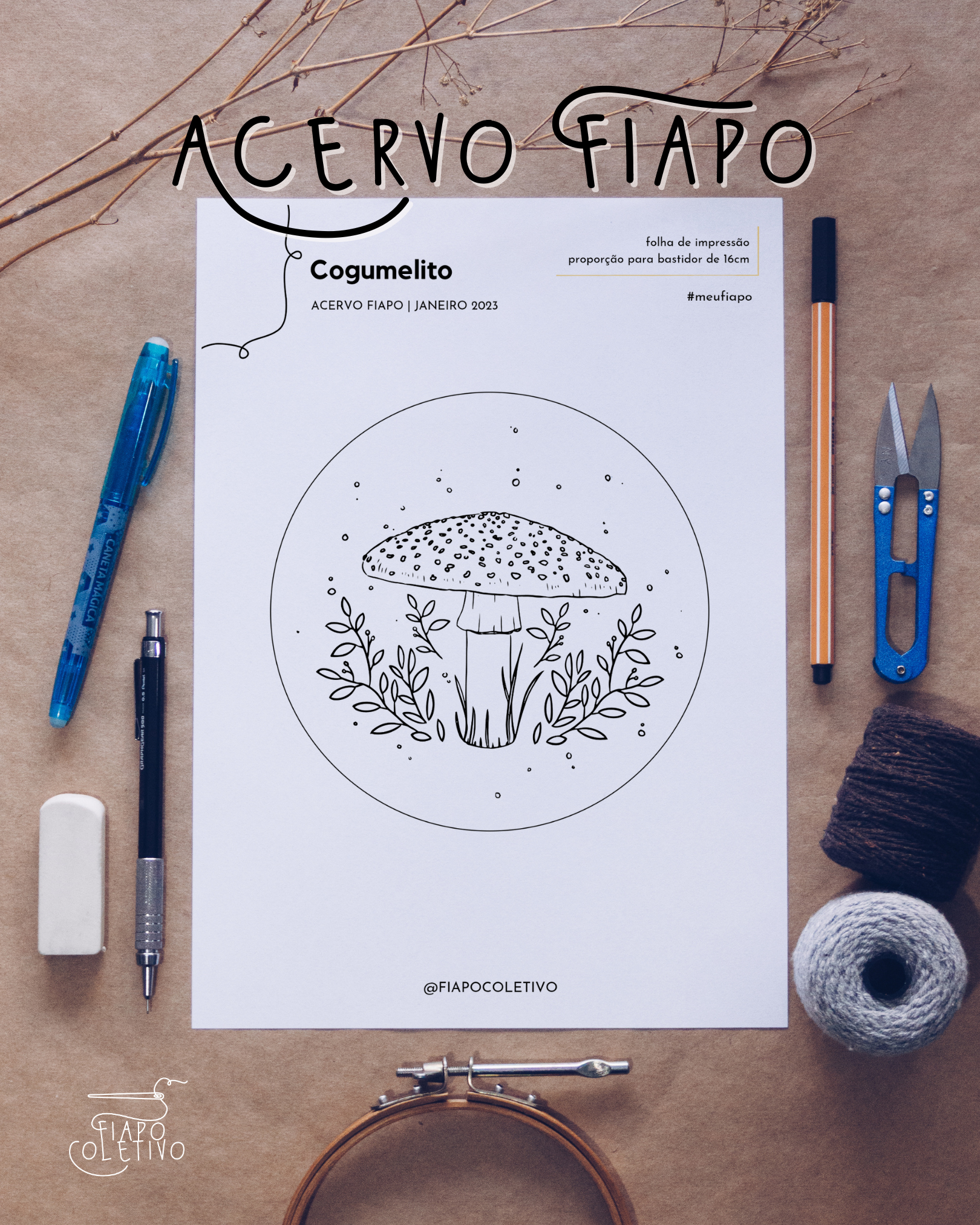 Cogumelito - Risco Avulso - Acervo Fiapo