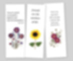 pressed flower art bookmarks from Vermont pressed flowers