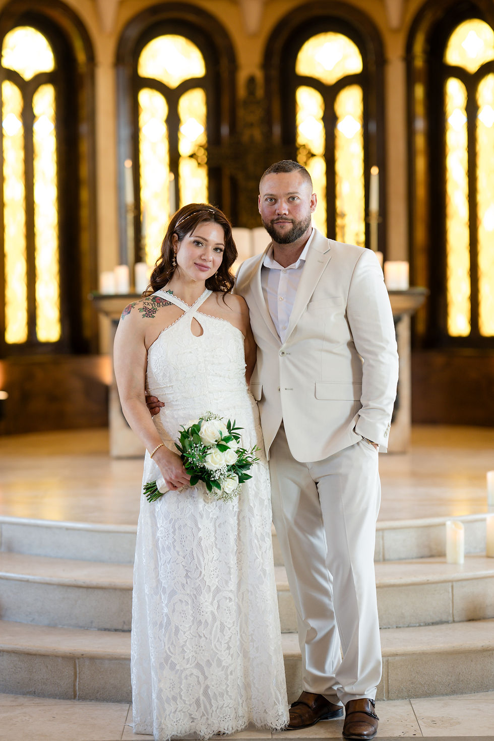 Bride and Groom elope at Bella Donna Chapel, McKinney TX