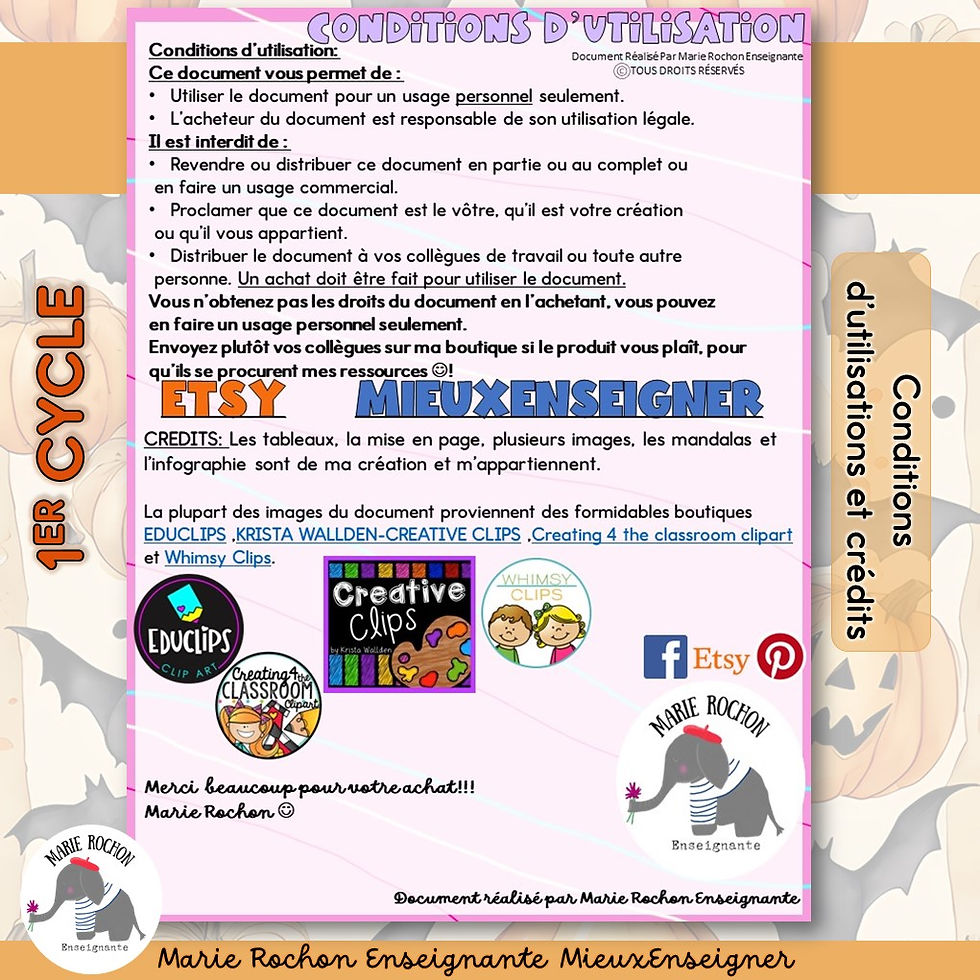 Miniature : Cahier Passe-temps HALLOWEEN 1er cycle – activités à imprimer : coloriages, jeux simples et activités éducatives pour CP, Ce1
