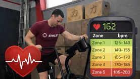 Herzfrequenz Zonen Rechner mit Zone 2 Training auf AirBike
