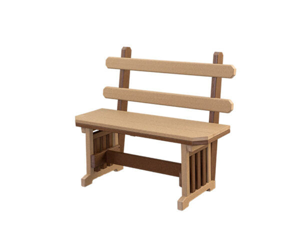 Mission Bench with Back