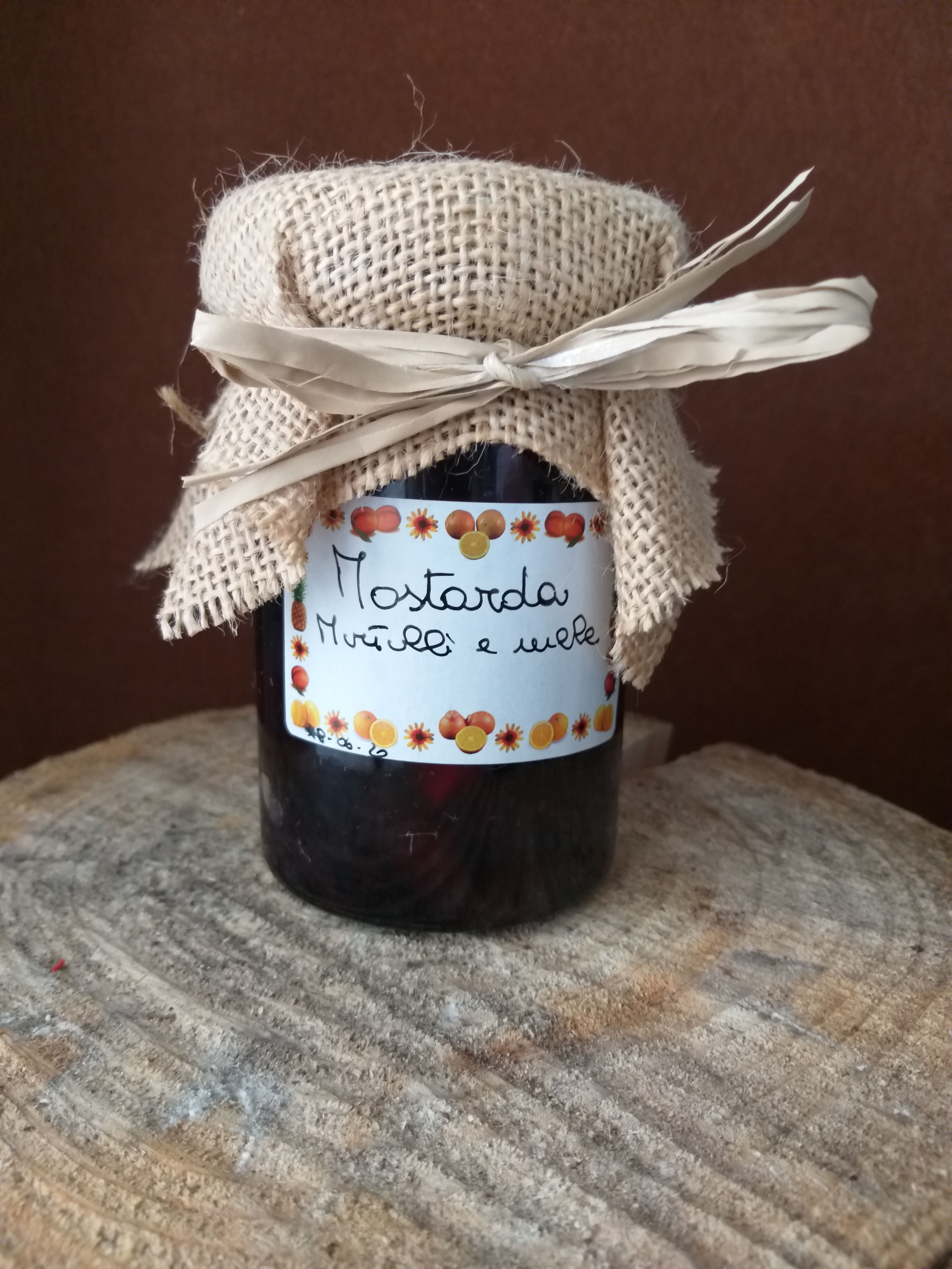 Mostarda di mirtilli e mele 