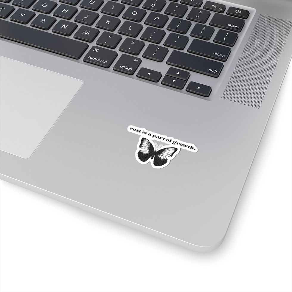 Thumbnail: Rest Is A Part Of Growth butterfly sticker