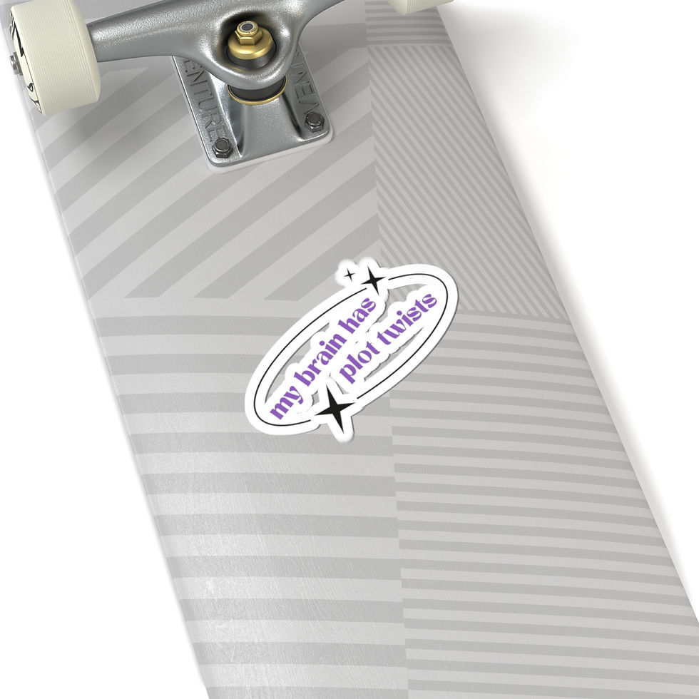 Thumbnail: “my brain has plot twists” Epilepsy Laptop Sticker