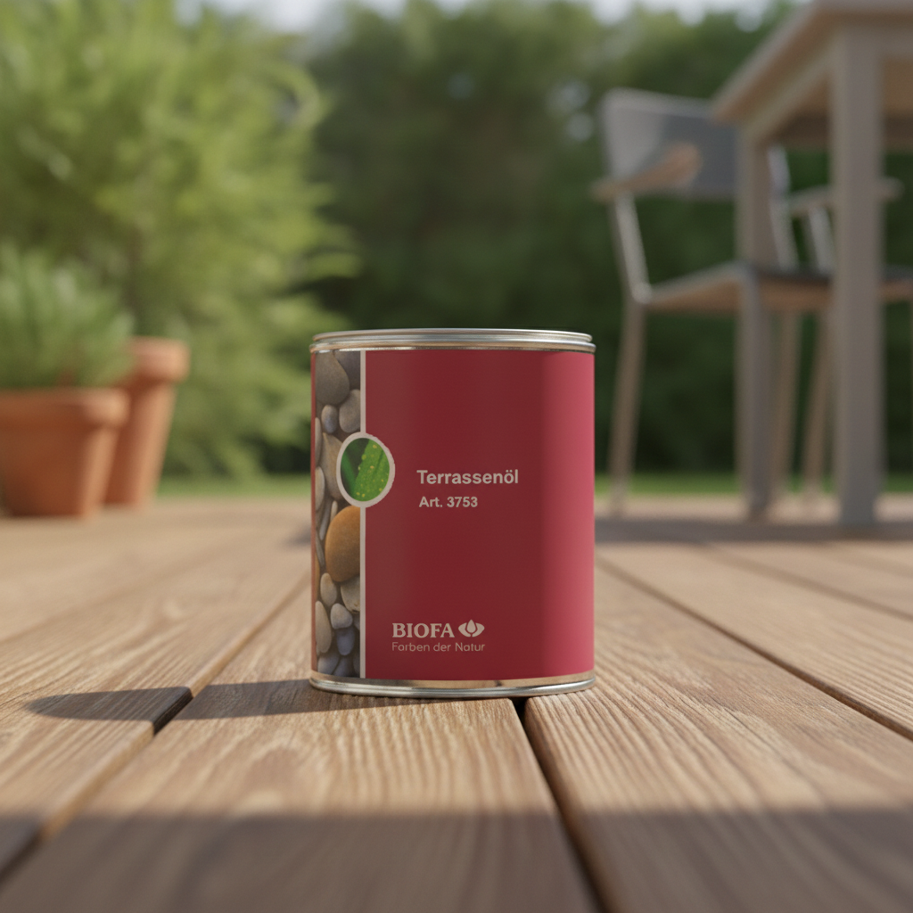 Biofa Terrassenöl 1L – Ökologischer Holzschutz Aussen CH