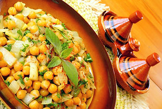 Moroccan Warm Chickpeas Salad