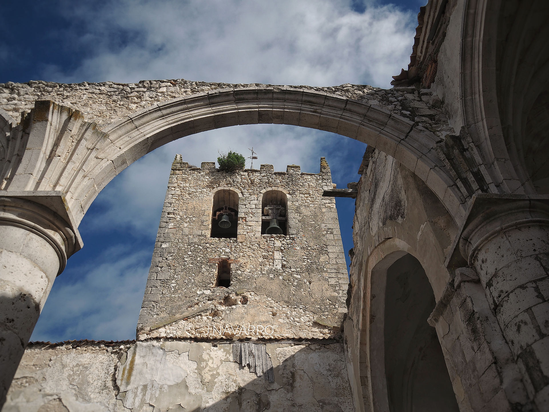 Restos de las bóvedas de la iglesia