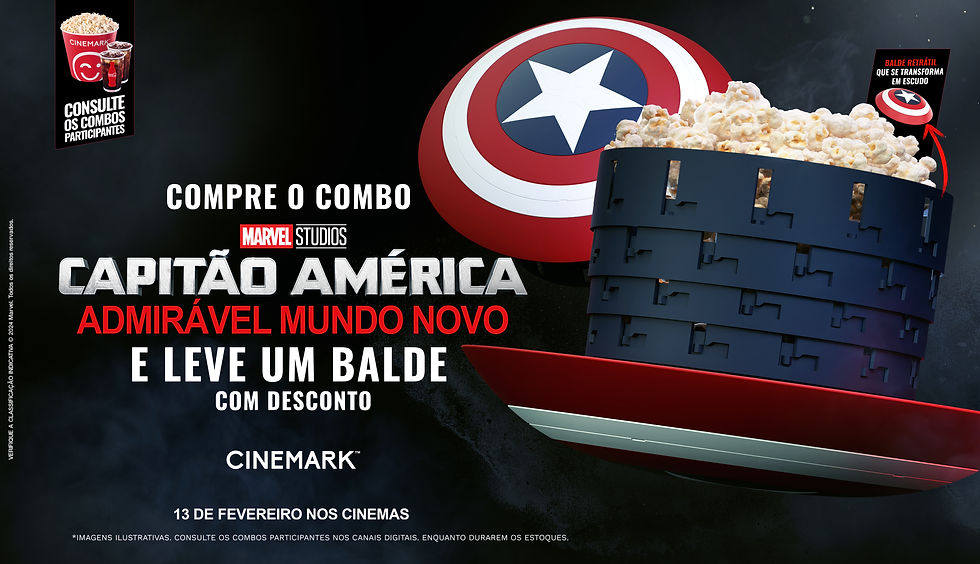 “Capitão América: Admirável Mundo Novo" chega nas salas da Cinemark de todo o país a partir de 13/2