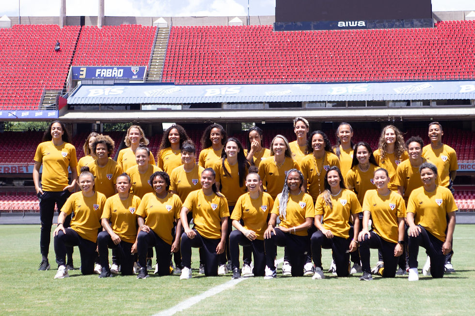 Elenco Feminino do São Paulo F.C - Foto: Vitor Salzano.