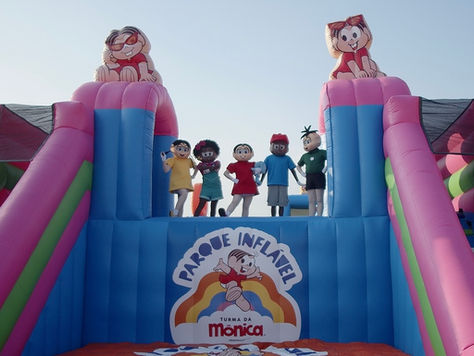 Parque Inflável Turma da Mônica será inaugurado em julho no shopping Eldorado.