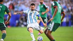Messi comemora gol contra Argélia - FotoTom Weller