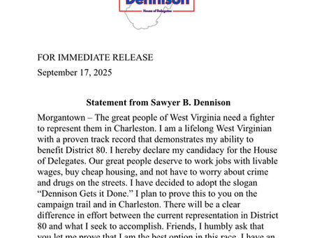 Sawyer's Campaign Announcement