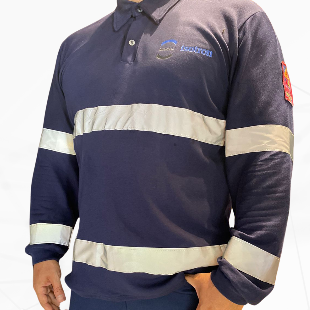 Polo en algodon FR Ignifuga Strech