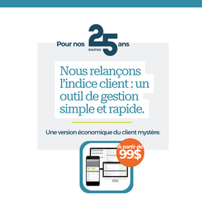 Nous relançons l’indice client : un outil de gestion simple et rapide.