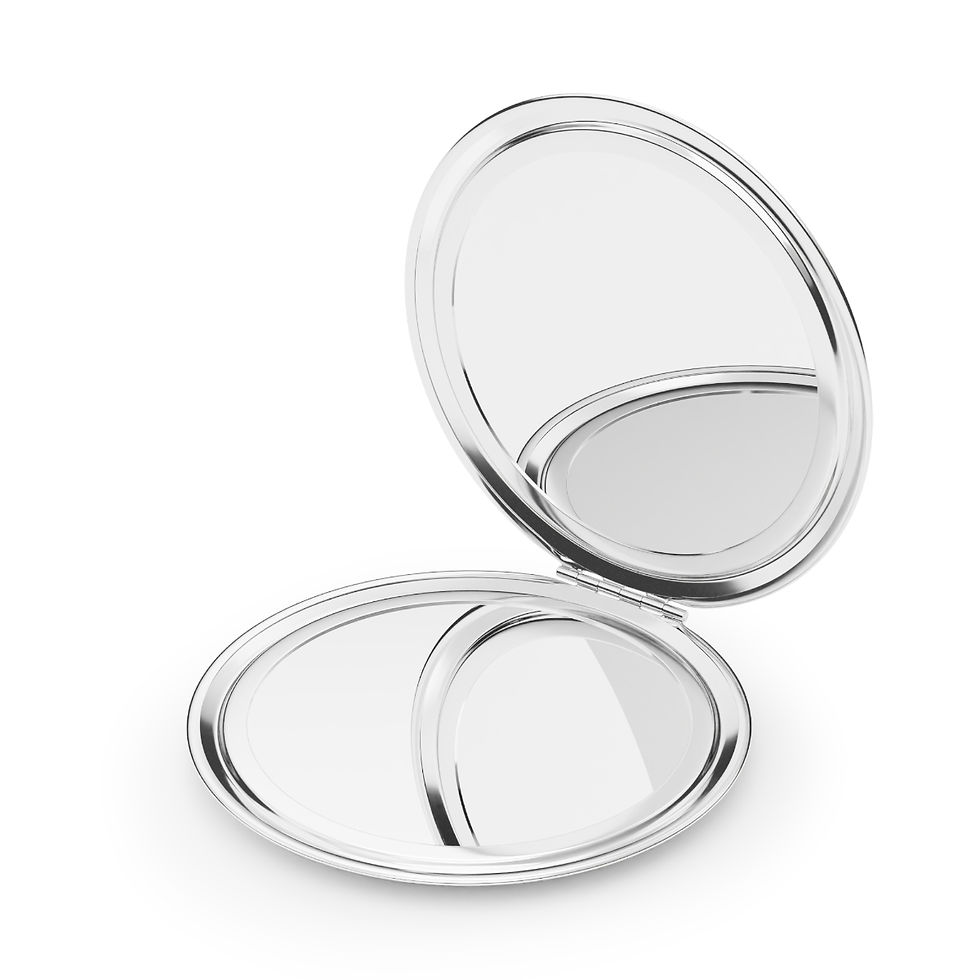 Thumbnail: Dress Up Purse Mirror White