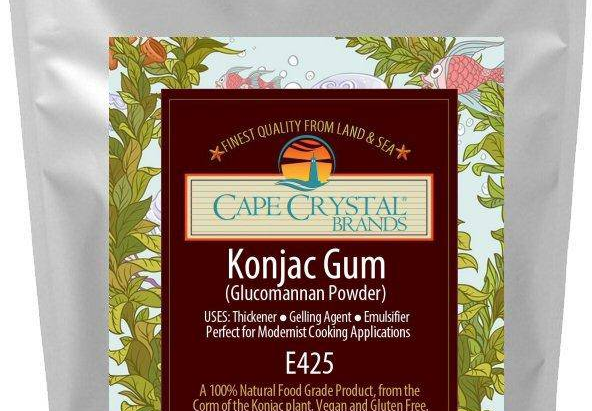 What is konjac gum used for?