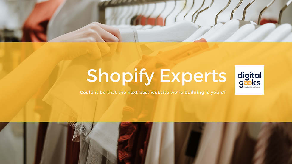 Shopify Experts | Website Design, SEO & Marketing | Digital Geeks