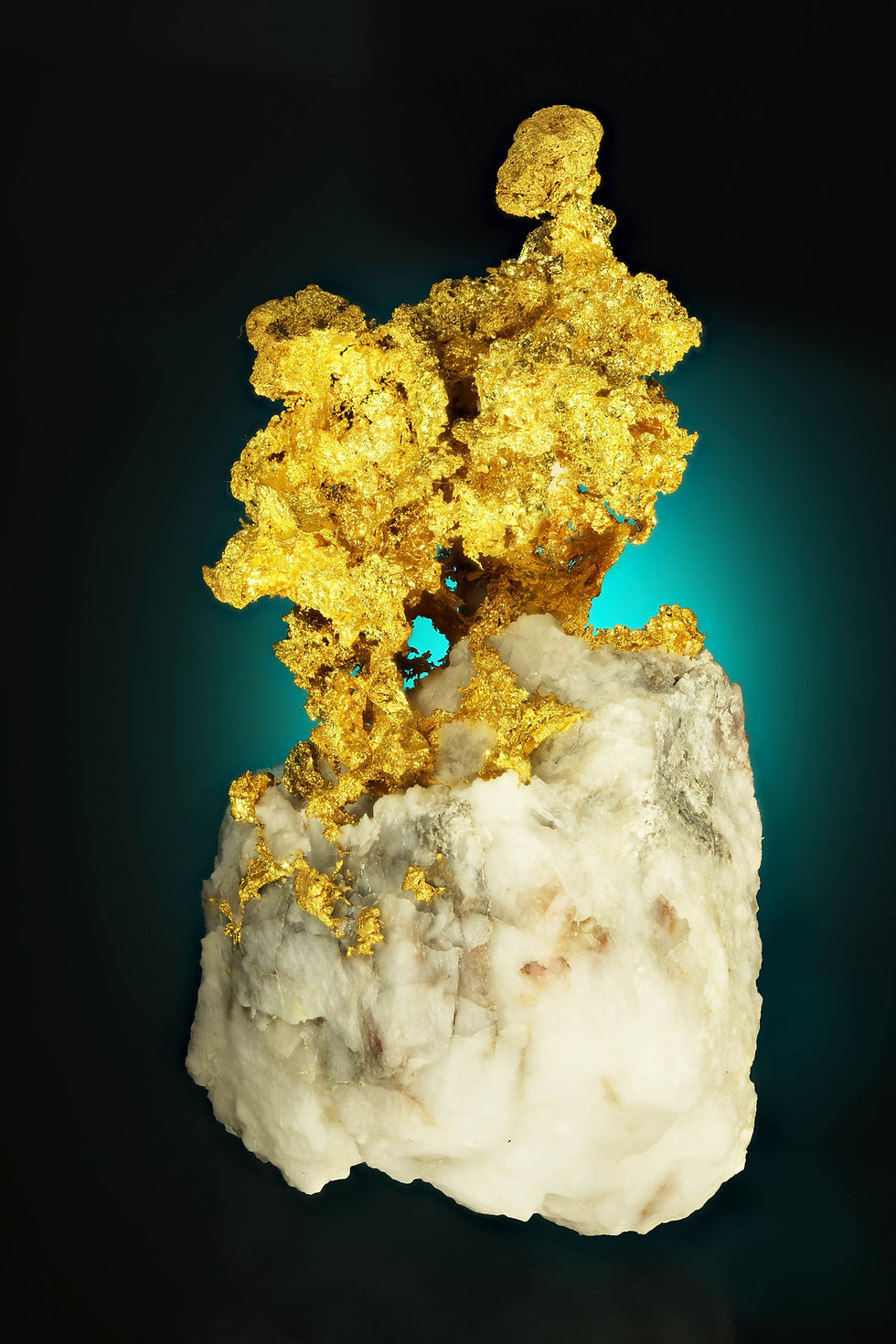 Thumbnail: Crystallized Goldon Quartz - Calaveras County, California