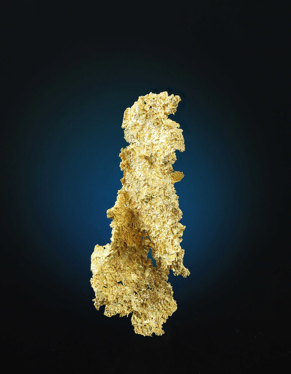 Thumbnail: Crystallized Gold Specimen from Queen Mine, Sierra County, CA.