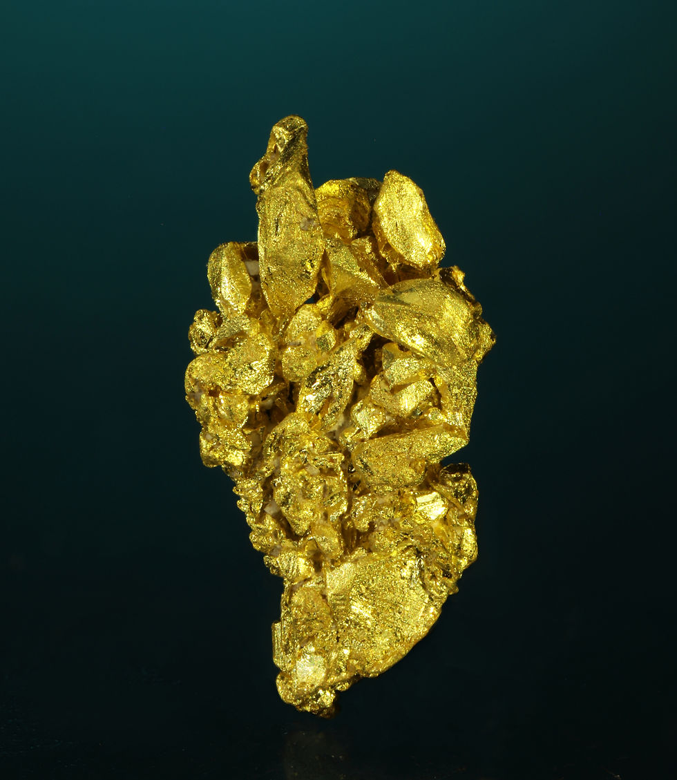 Thumbnail: Crystallized Gold - Farncomb Hill, Breckenridge Mining District, Colorado