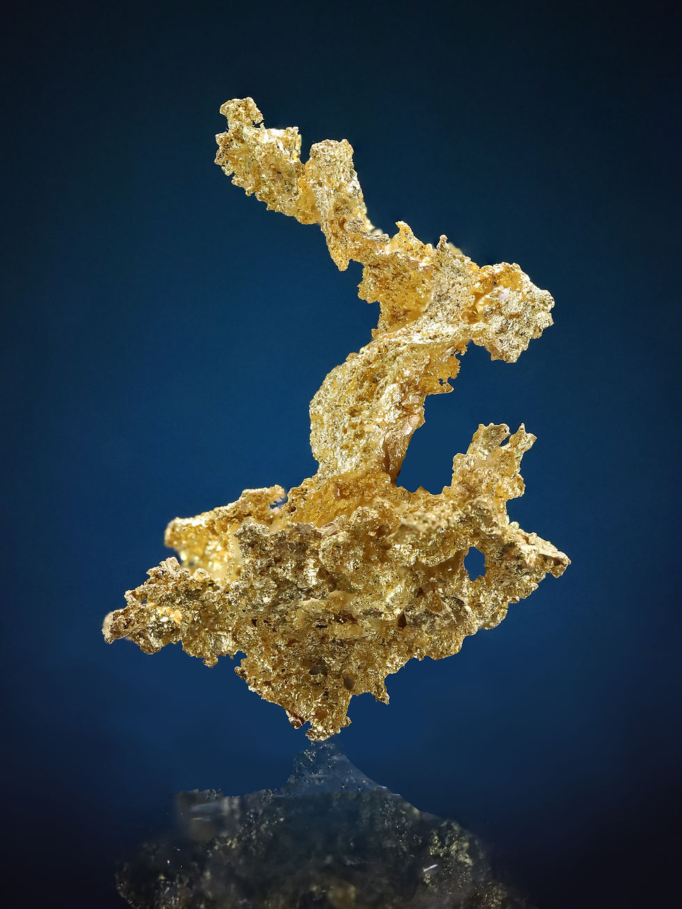Thumbnail: Crystalline Gold from Agua Fria Canyon Mine Mariposa, CA