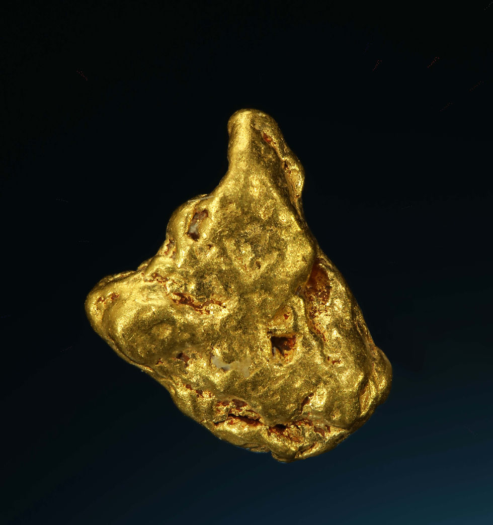 Thumbnail: Chunky Gold Nugget - Caborca Municipality, Sonora Desert, Mexico