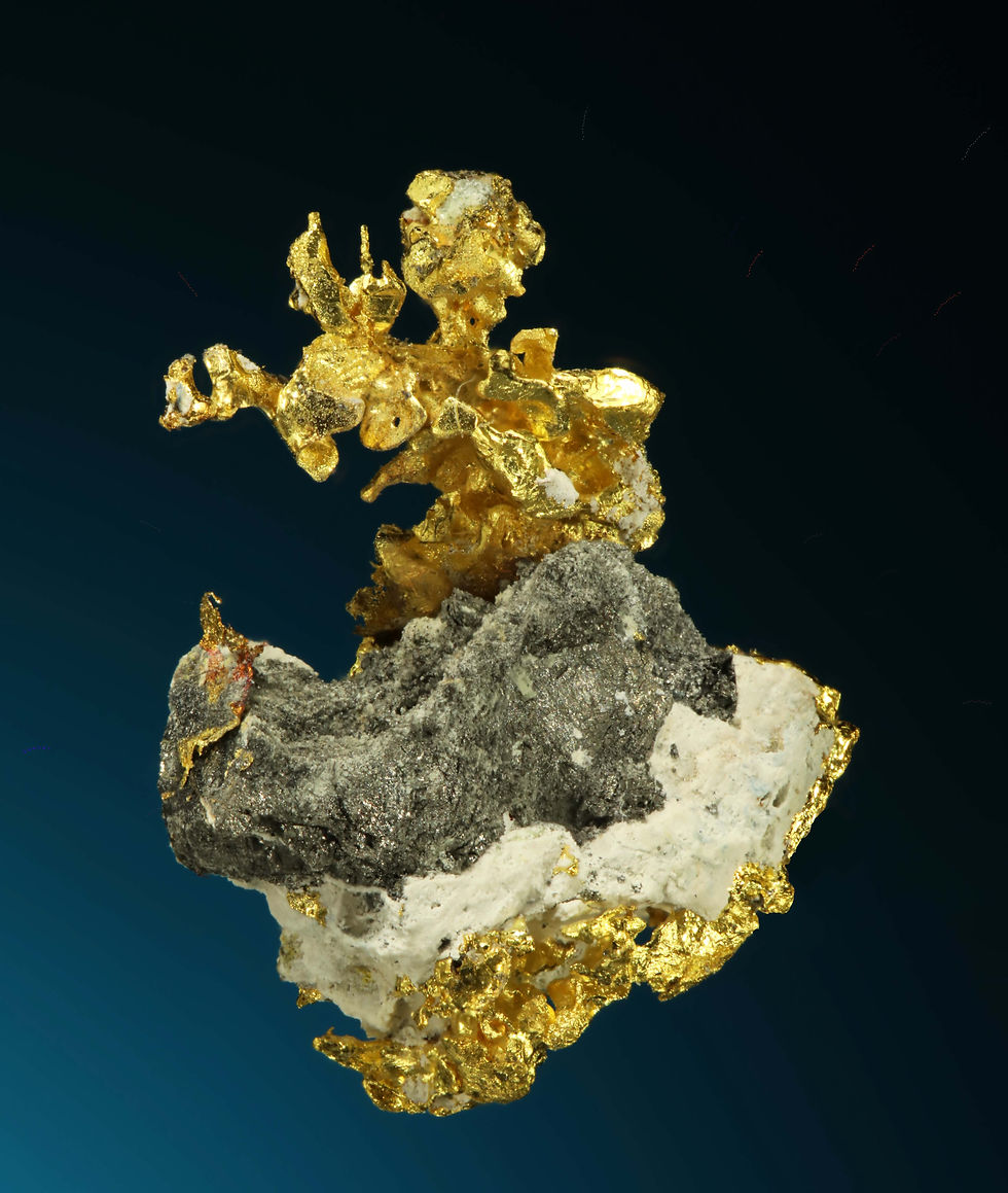 Thumbnail: Gold Crystal on Matrix - Placer County, California
