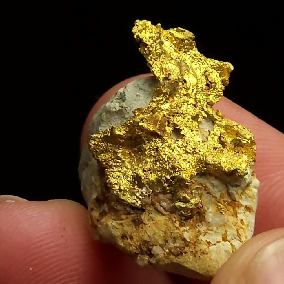Thumbnail: Gold Leaf Crystal - Colorado Quartz Mine, Mariposa, California