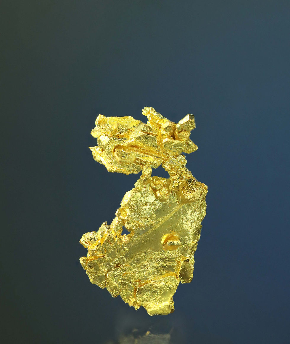 Thumbnail: Leaf Gold Crystal - Round Mountain Mine, Nye County, Nevada, USA