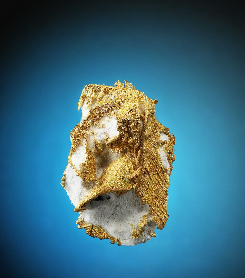 Thumbnail: Crystallized Gold Manhattan Mining District, Toquima Range, Nye County, Nevada