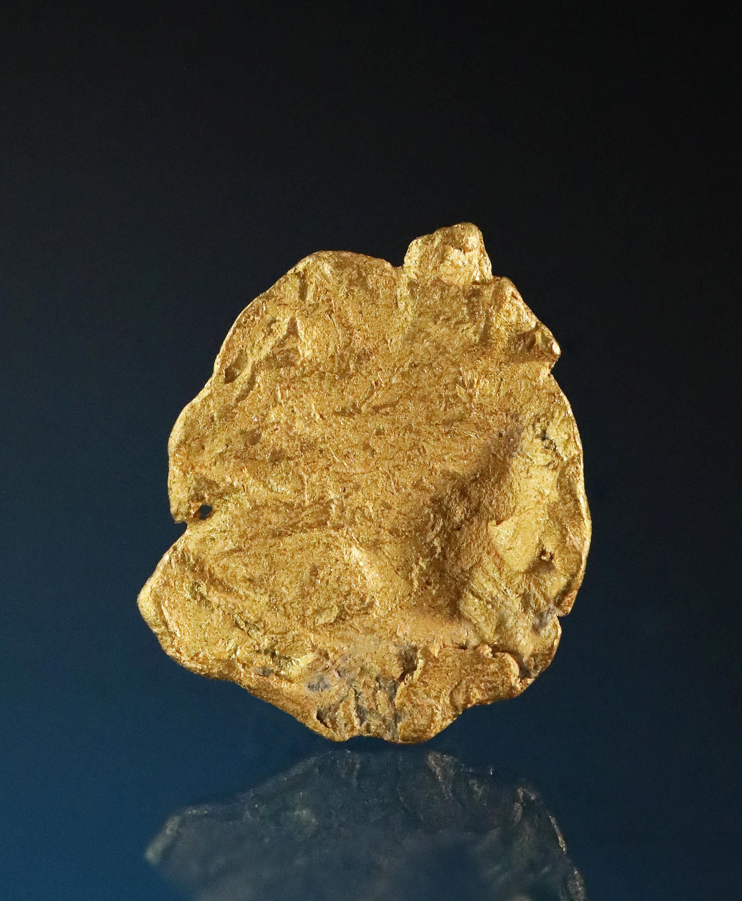 Leaf Gold Nugget from Bonanza Creek - Yukon, Canada