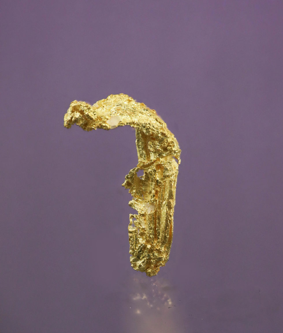 Thumbnail: Wire Gold Crystal - El Dorado County, California U.S.A.