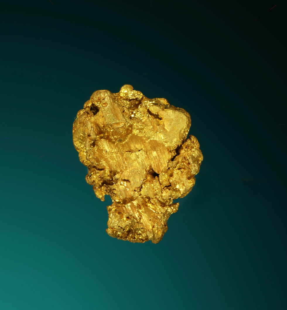 Thumbnail: Crystallized Gold - El Álamo district, Baja California, México