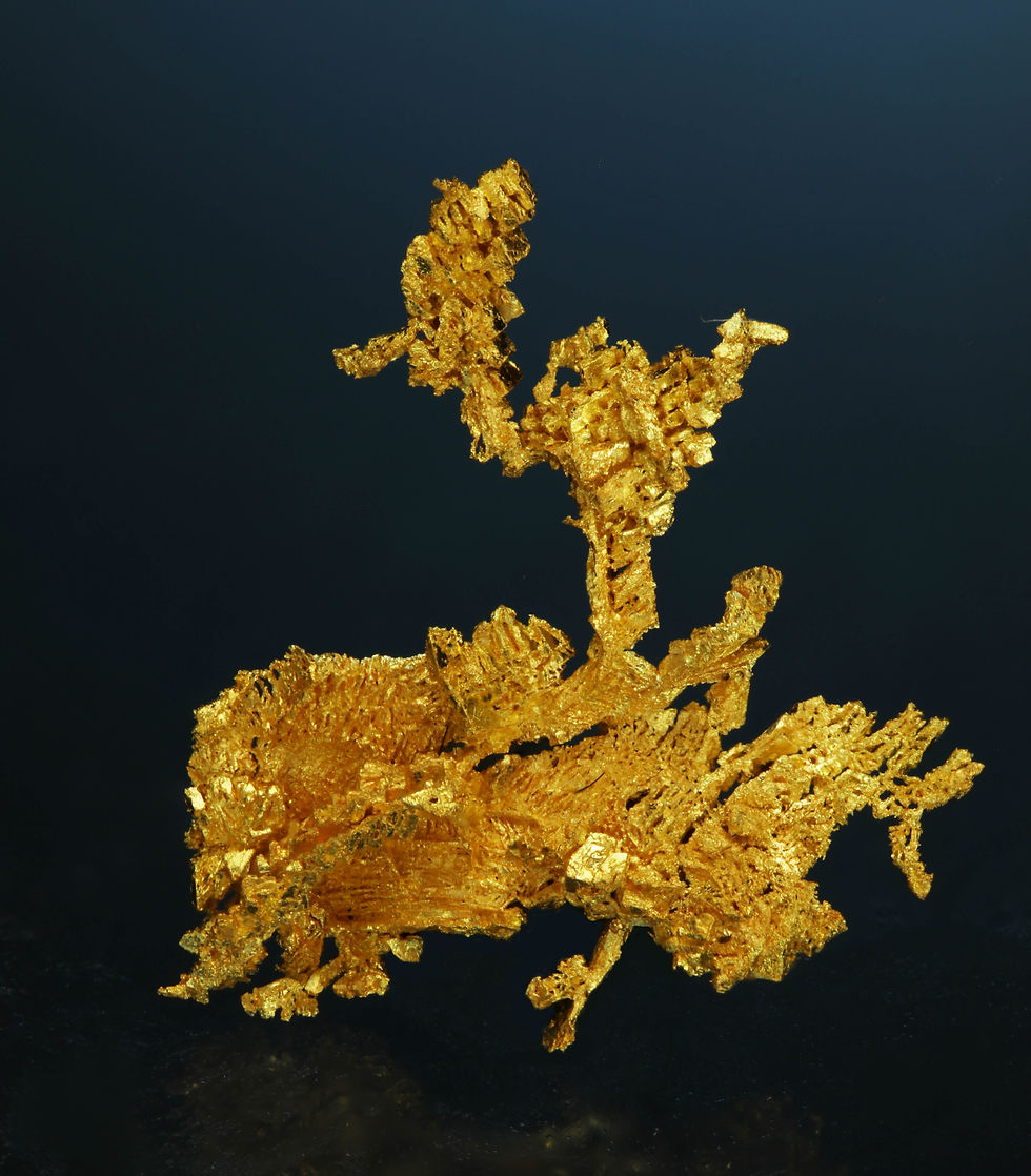 Thumbnail: Gold Crystal - Round Mountain Mine, Nye County, Nevada, USA