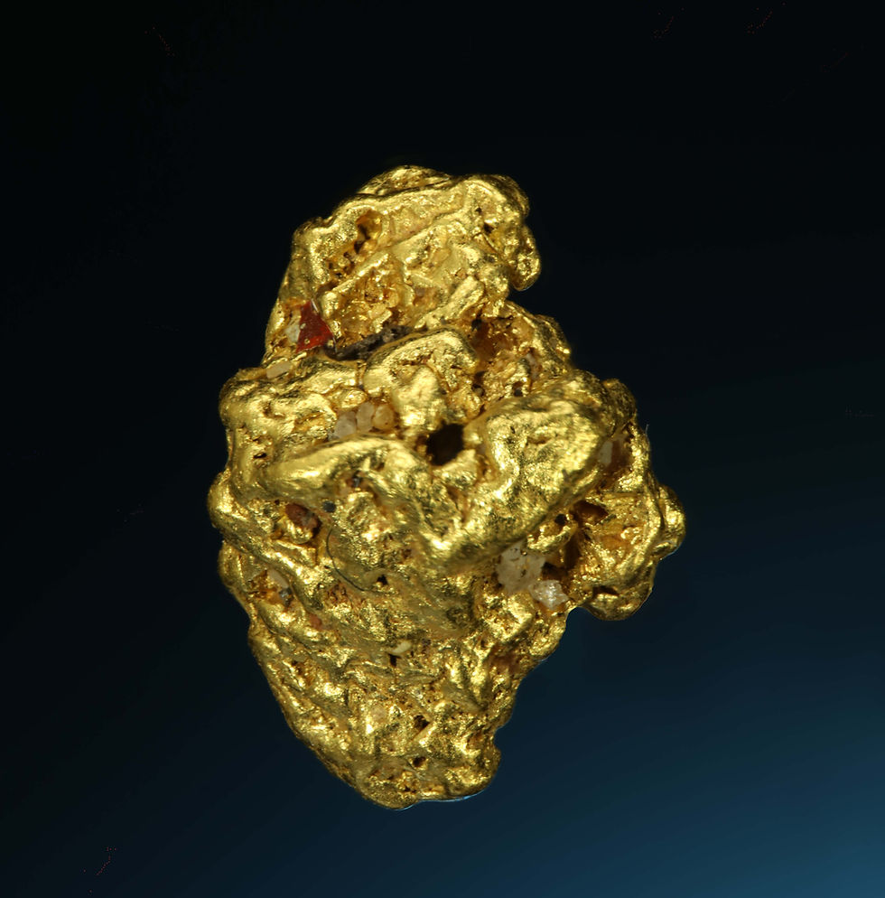 Thumbnail: Chunky Gold Nugget - Caborca Municipality, Sonora Desert, Mexico