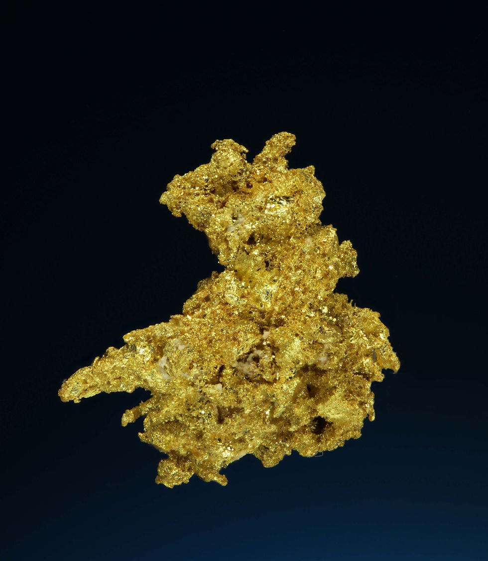 Thumbnail: Native Gold - Belshazzar Mine, Quartzburg Mining, Boise County, Idaho