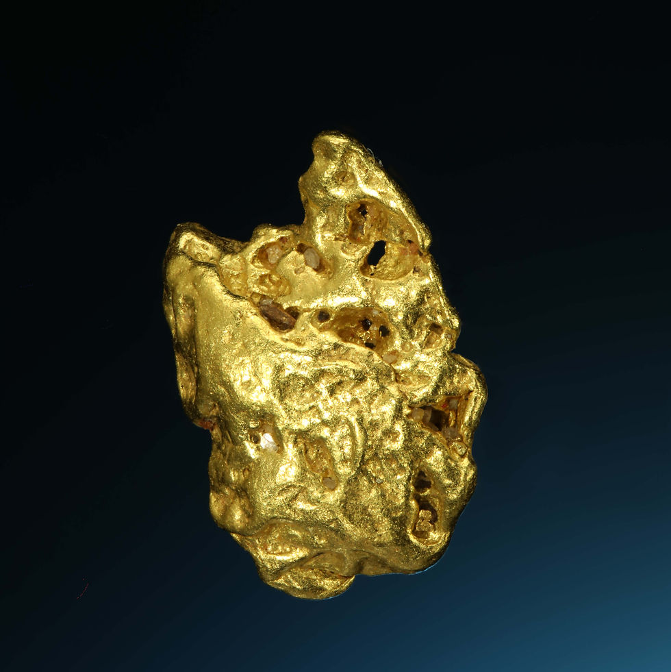 Thumbnail: Natural Gold Nugget - Caborca Municipality, Sonora Desert, Mexico