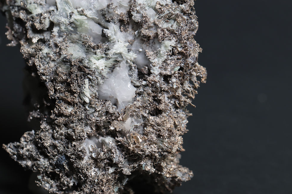 Thumbnail: Native Silver on Calcite matrix Imiter Mine