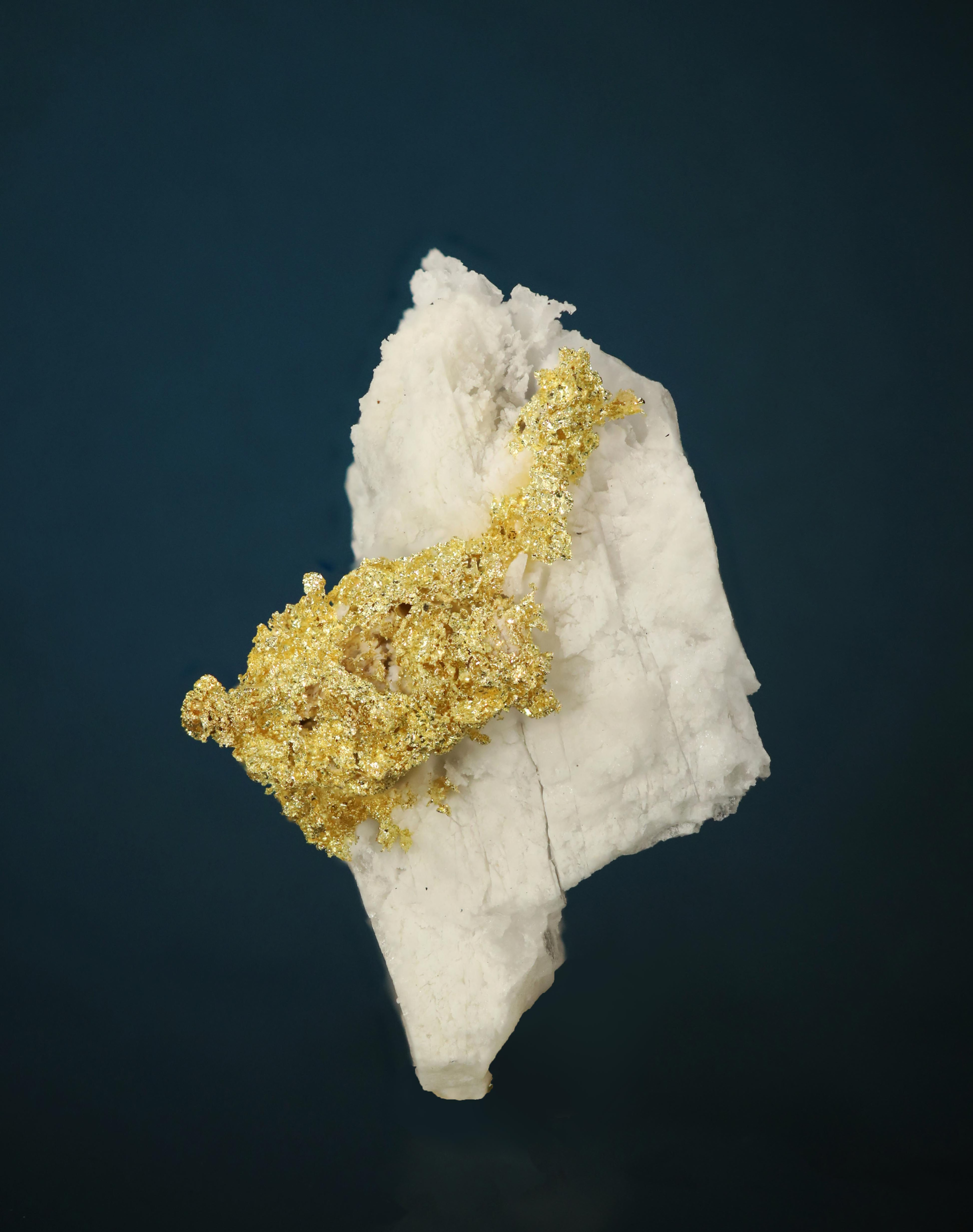 Native Gold on Quartz Matrix - Calaveras County, California