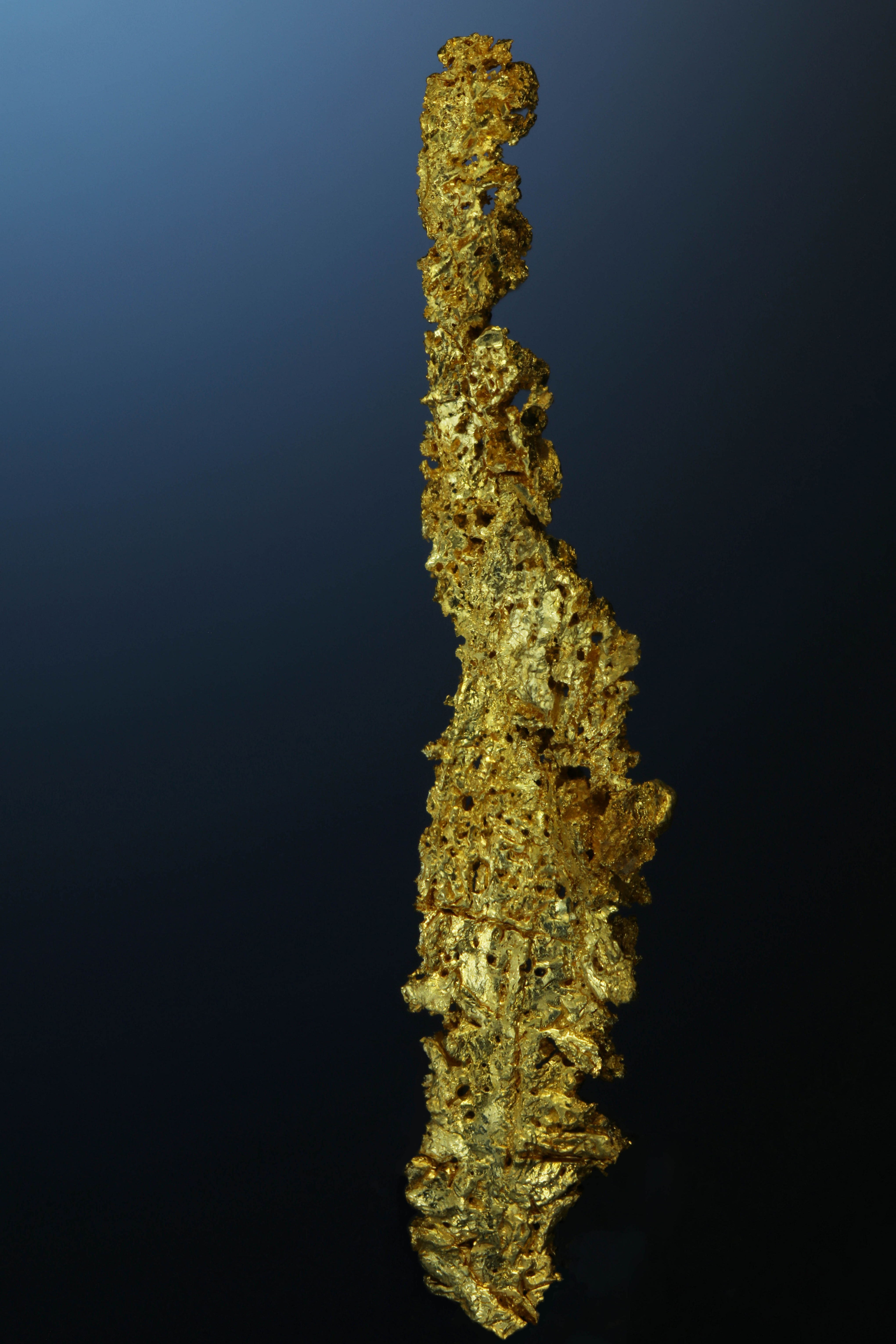 Elongated Gold Crystal - Round Mountain Mine, Nye County, Nevada