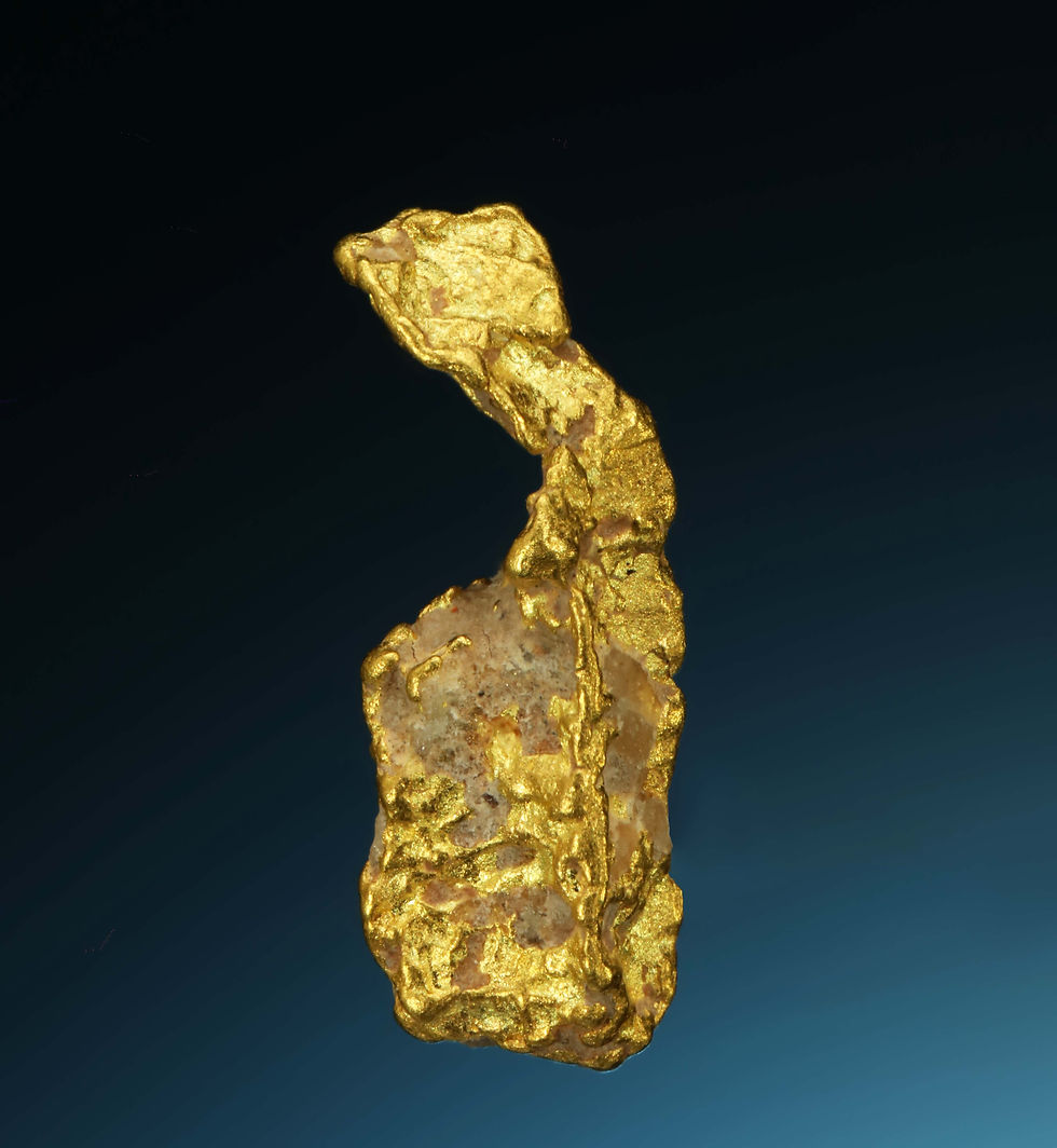 Thumbnail: Chunky Gold Nugget - Caborca Municipality, Sonora Desert, Mexico