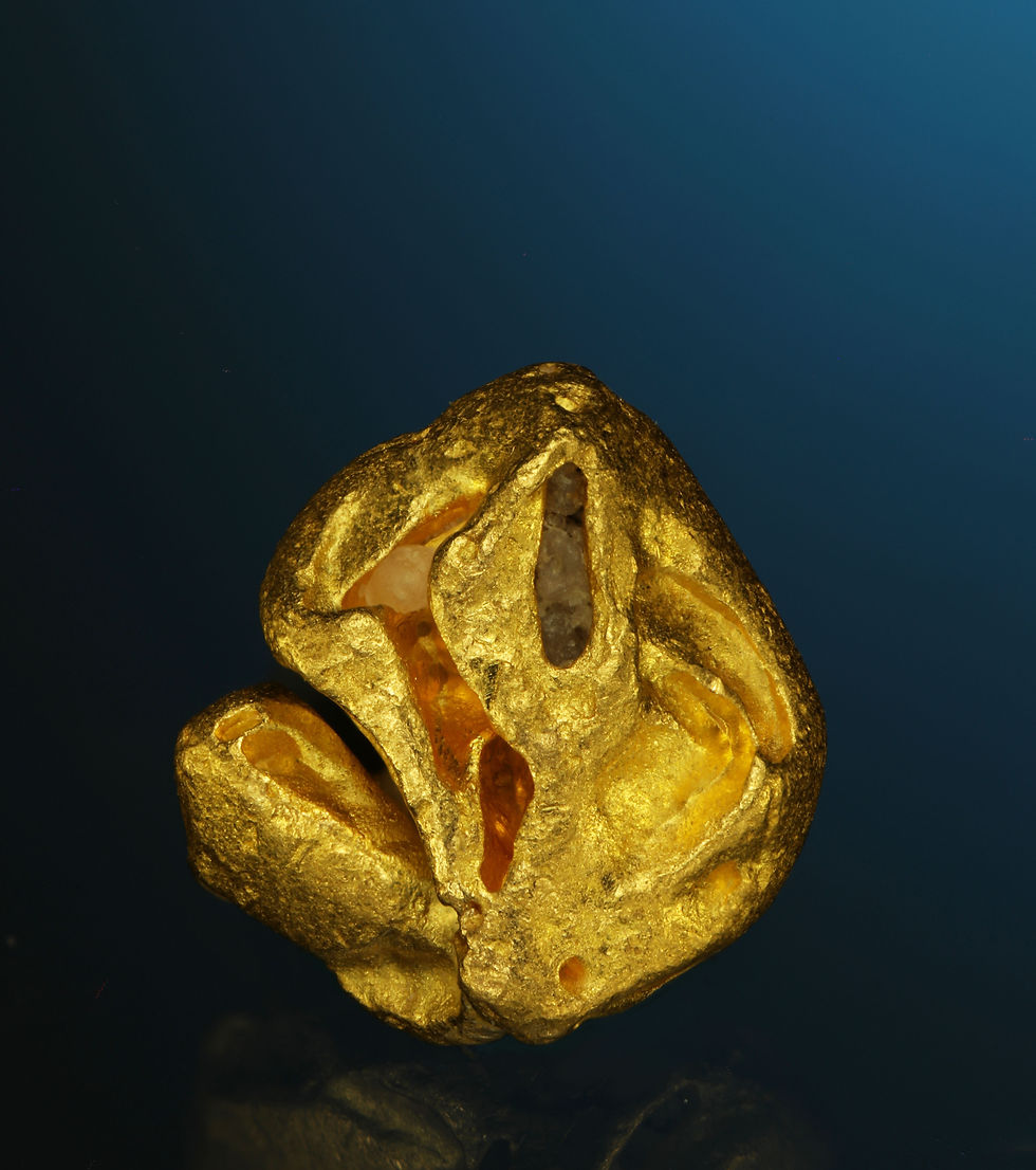 Thumbnail: Native Gold "Octahedral" - Icabarú, Gran Sabana, Bolívar, Venezuela