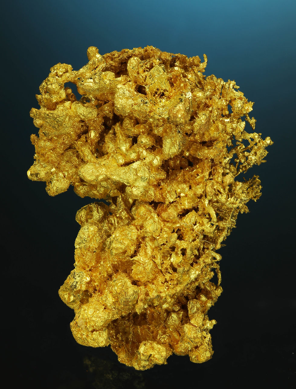 Thumbnail: Wire Gold Cluster - Belshazzar mine, Boise County, Idaho