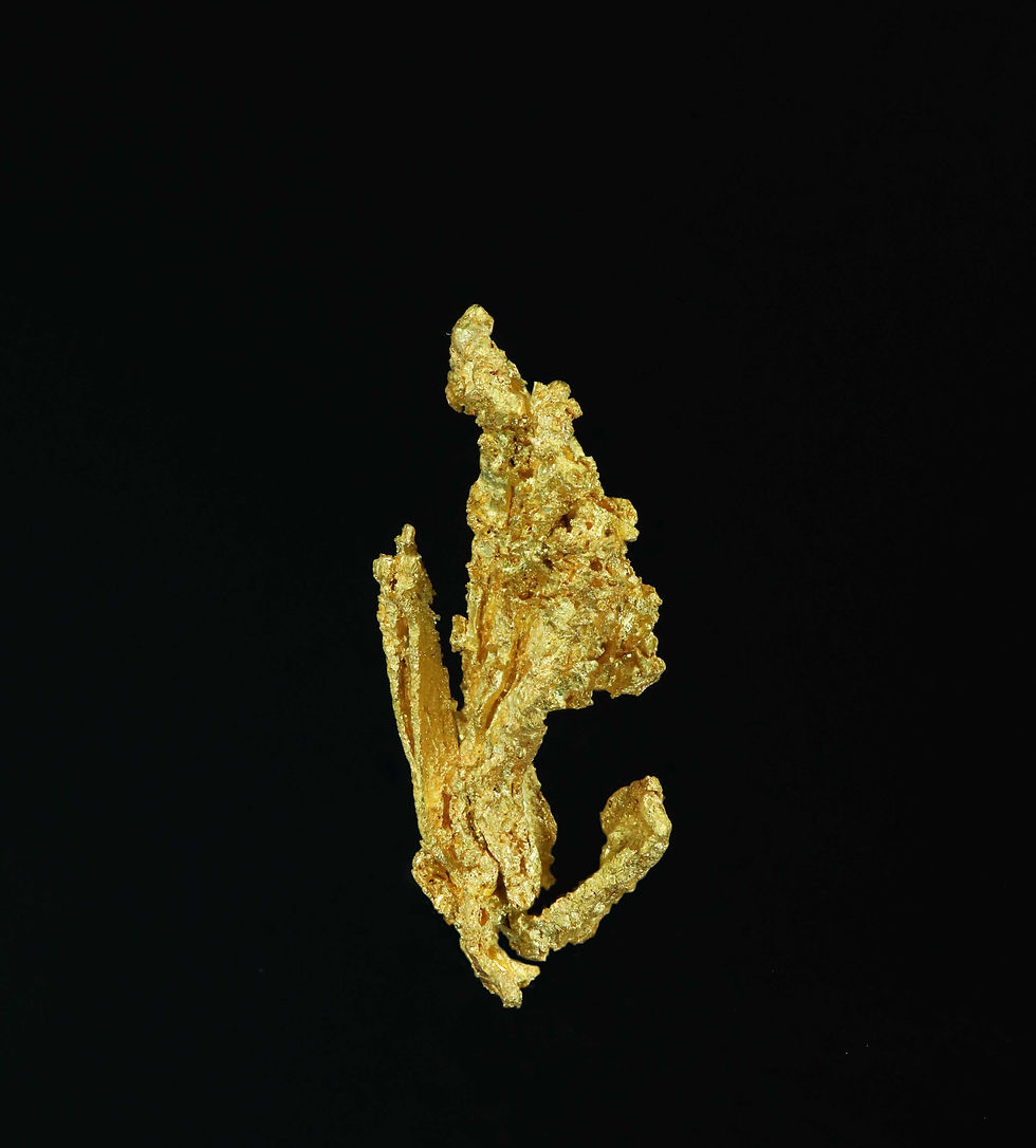 Thumbnail: Spinel Twin Gold Crystal - El Dorado County, California