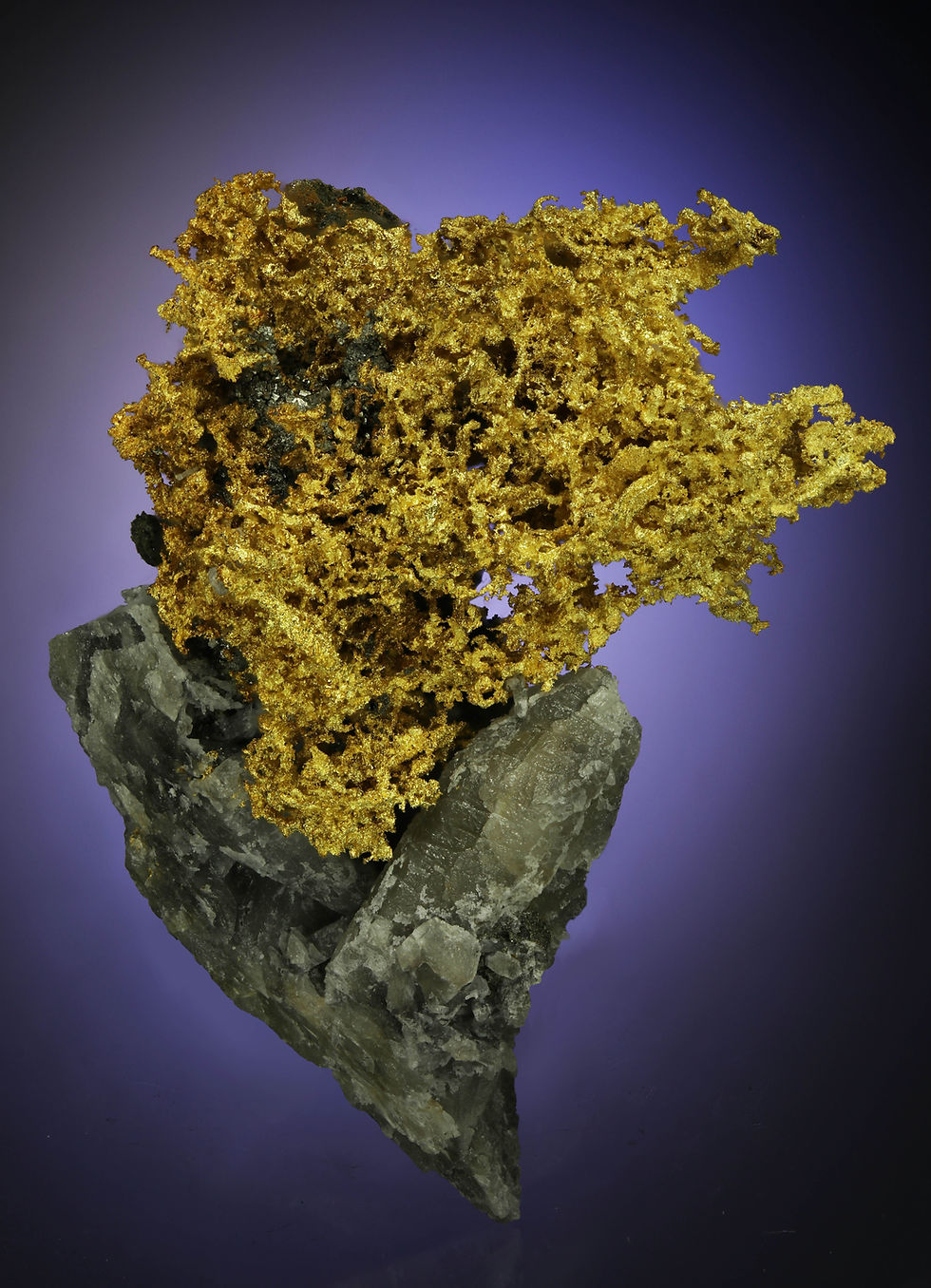 Thumbnail: Crystallized Gold - Belshazzar Mine, Quartzburg District, Boise County, Idaho