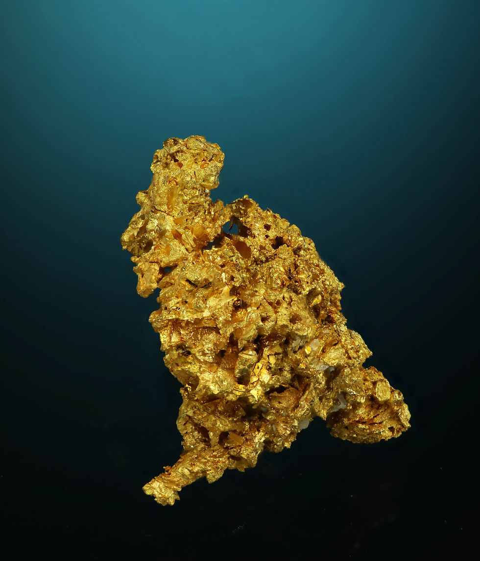 Thumbnail: Gold Crystal - Round Mountain Mine, Nye County, Nevada, USA
